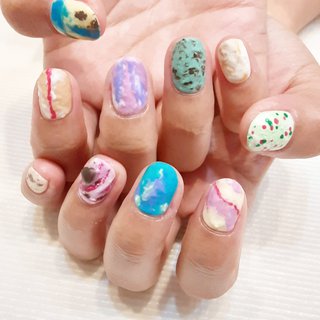 サーティワンアイスクリームのネイルデザイン ネイルブック