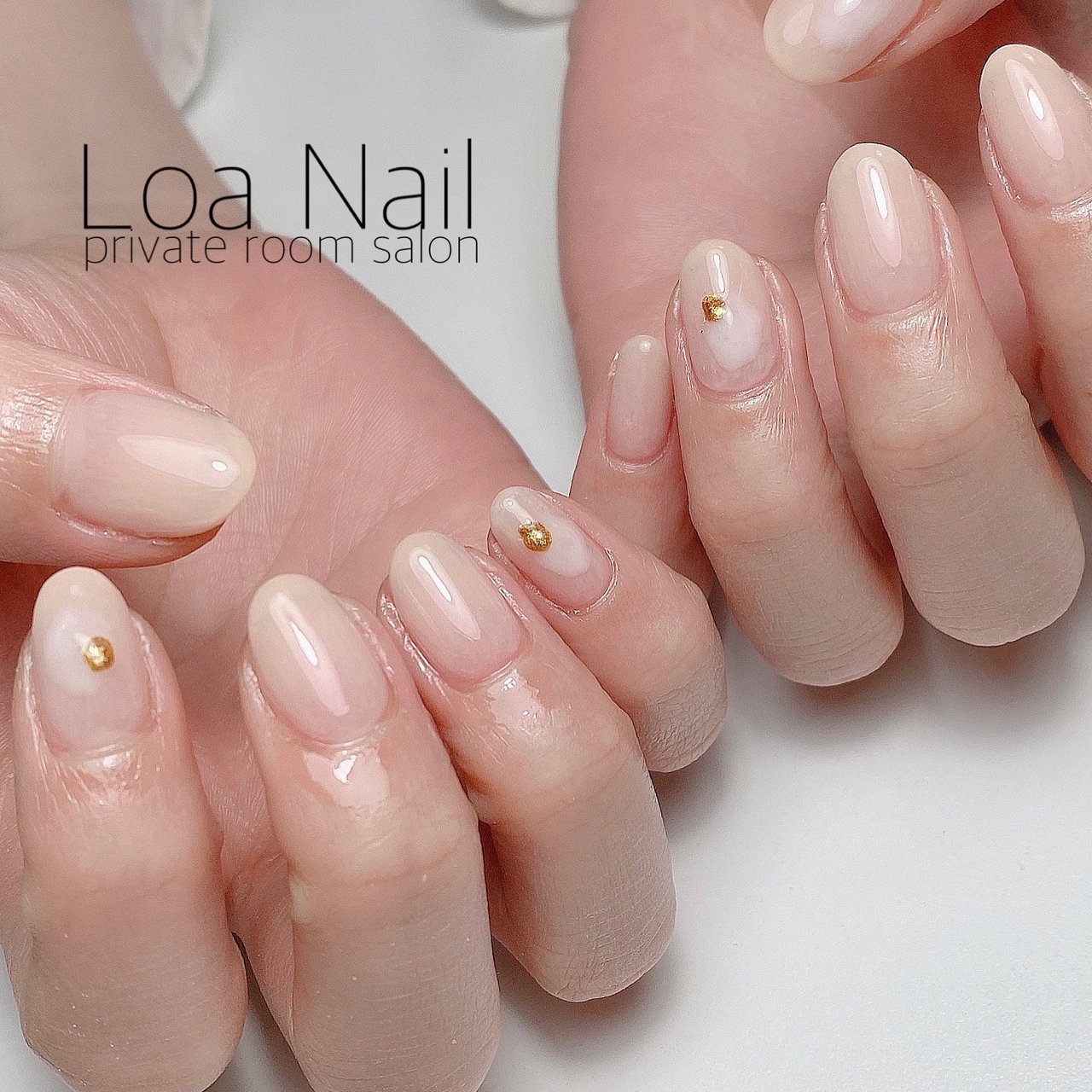 春 夏 シンプル グラデーション ホワイト Loa Nailのネイルデザイン No ネイルブック