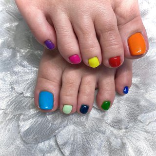 10色ネイルのネイルデザイン ネイルブック