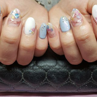 半透明ネイルのネイルデザイン ネイルブック