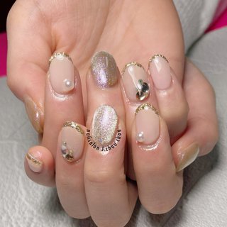 結婚式参列ネイルのネイルデザイン ネイルブック