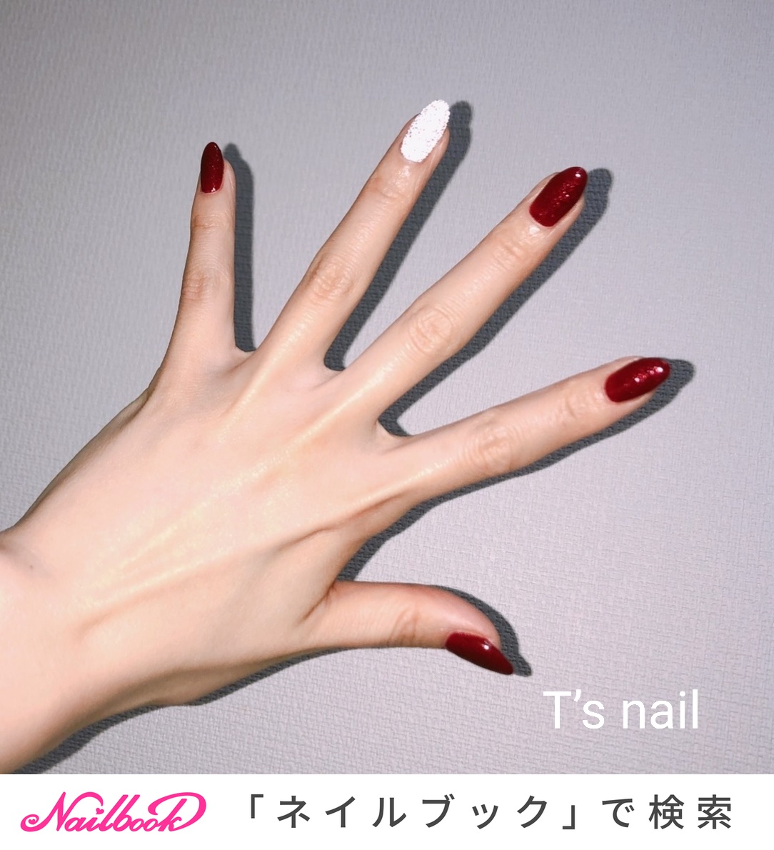 シンプル ワンカラー レッド Tsnailのネイルデザイン No ネイルブック