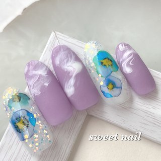 パンジーのネイルデザイン ネイルブック