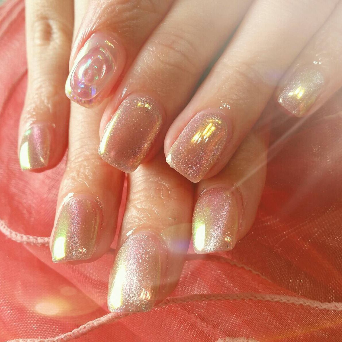 夏 オフィス ブライダル 女子会 ハンド Nail Space One ネイルスペースワン のネイルデザイン No ネイルブック