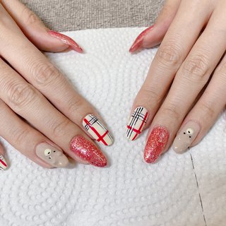 21年 新着順 バーバリーチェックネイルのネイルデザイン ネイルブック