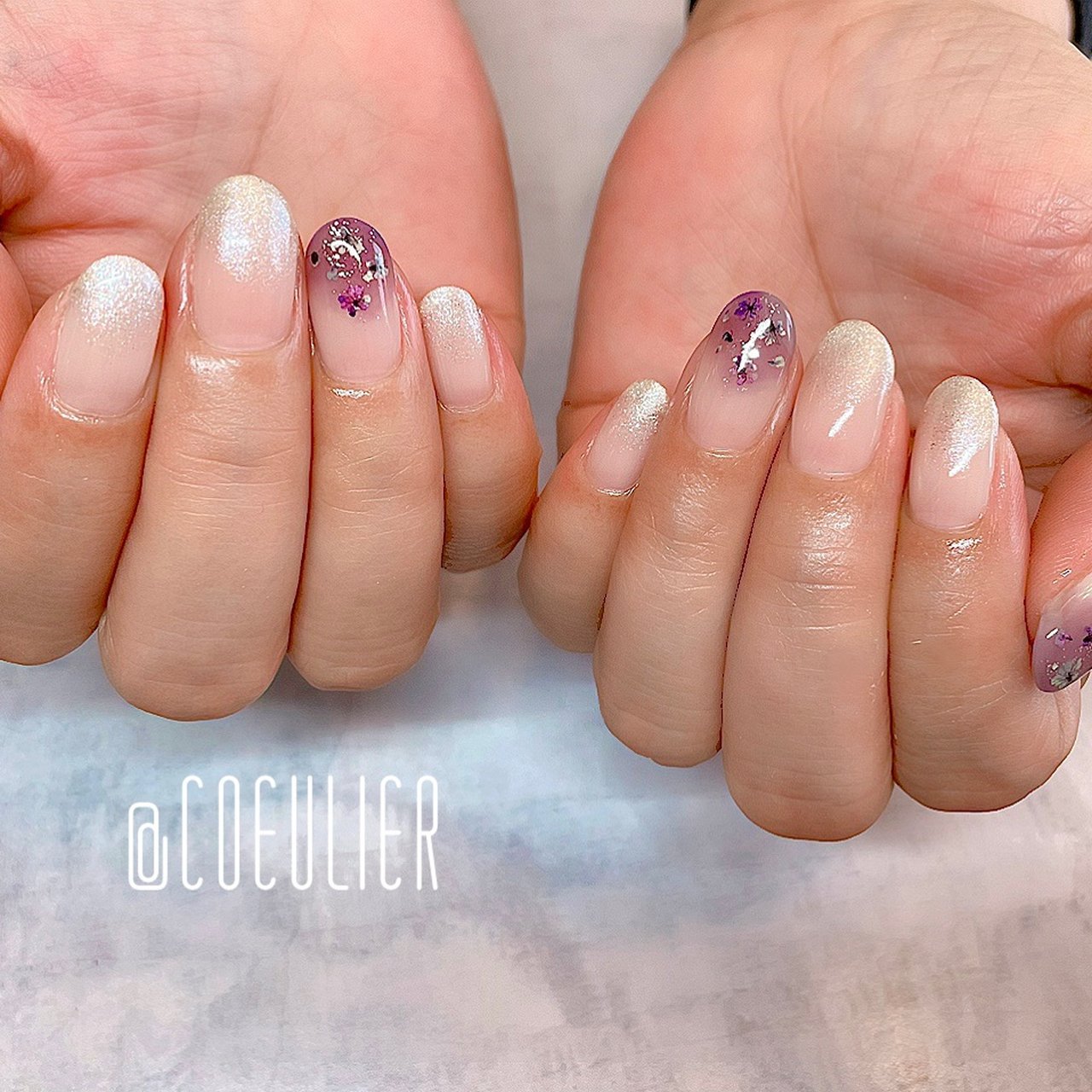 夏 梅雨 ハンド シンプル グラデーション Coeulierのネイルデザイン No ネイルブック