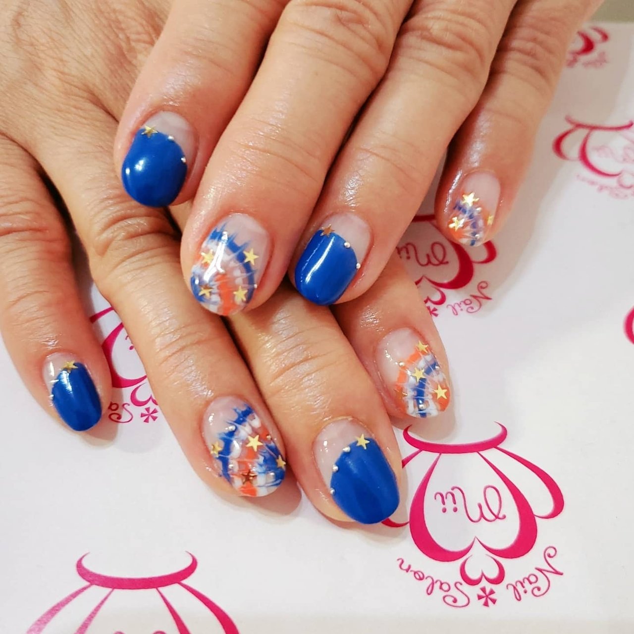 夏 梅雨 七夕 ライブ ピーコック Nail Salon Miiのネイルデザイン No ネイルブック