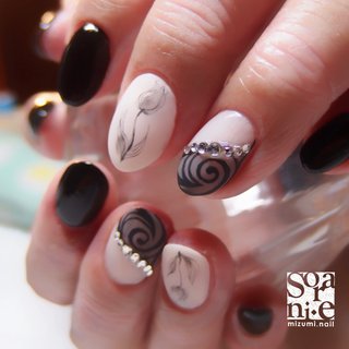 絵画風ネイルのネイルデザイン ネイルブック