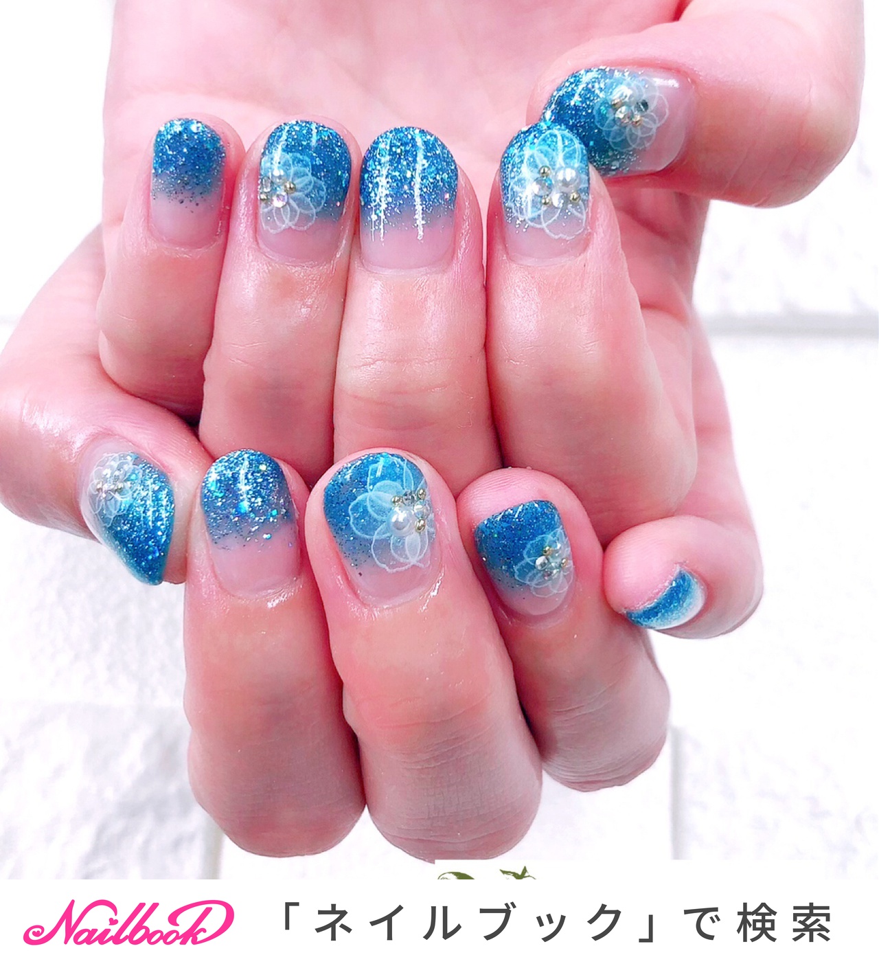 春 夏 オールシーズン ハンド ラメ エリクサーネイルのネイルデザイン No ネイルブック