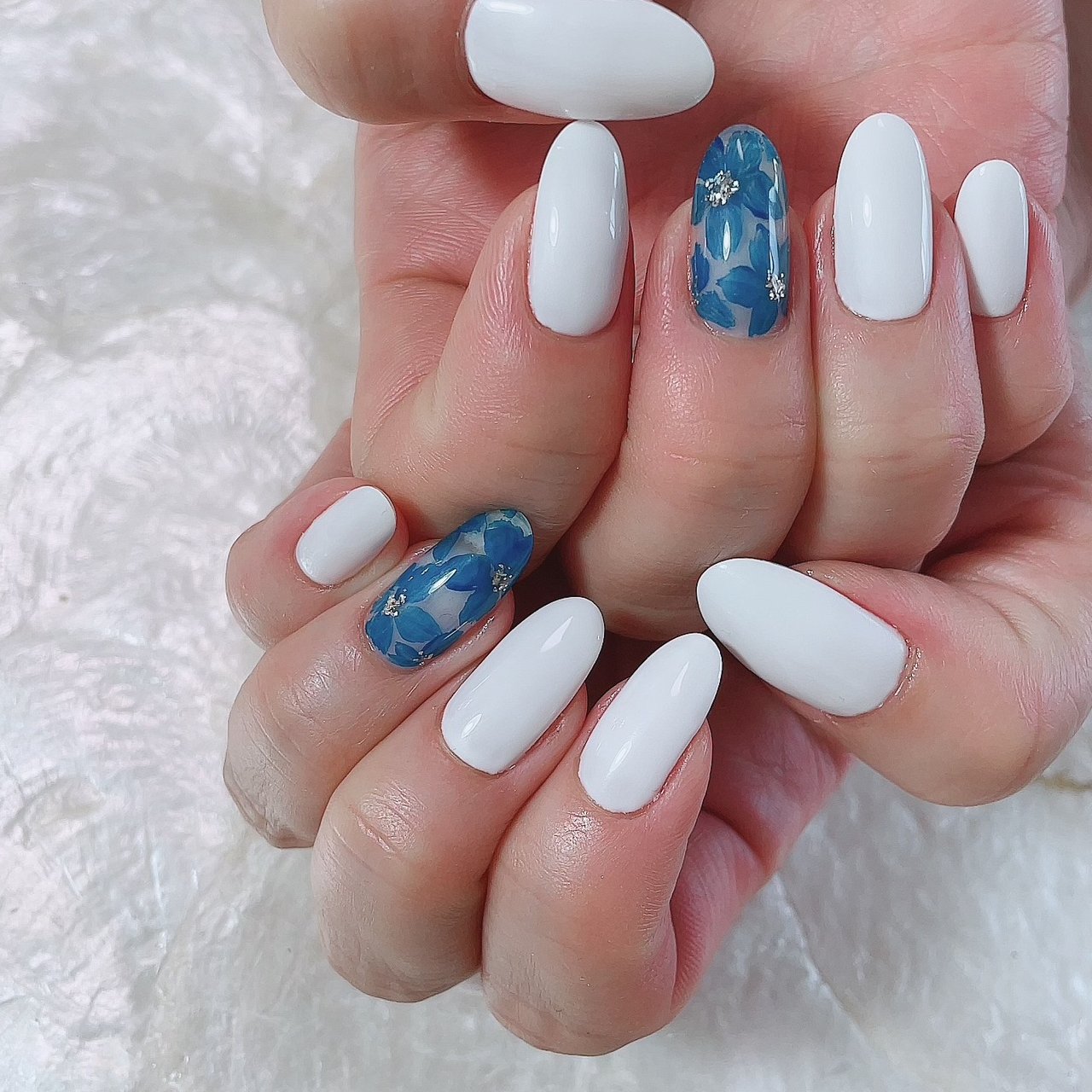 夏 梅雨 海 リゾート ハンド Eclat Nail Salon 鎌田恭子のネイルデザイン No ネイルブック