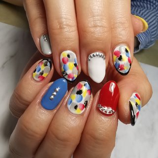 カモフラ 迷彩柄 フレンチネイルのネイルデザイン ネイルブック