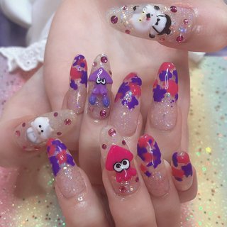 スプラトゥーン 3dネイルパーツ 3dパーツ ネイルパーツ