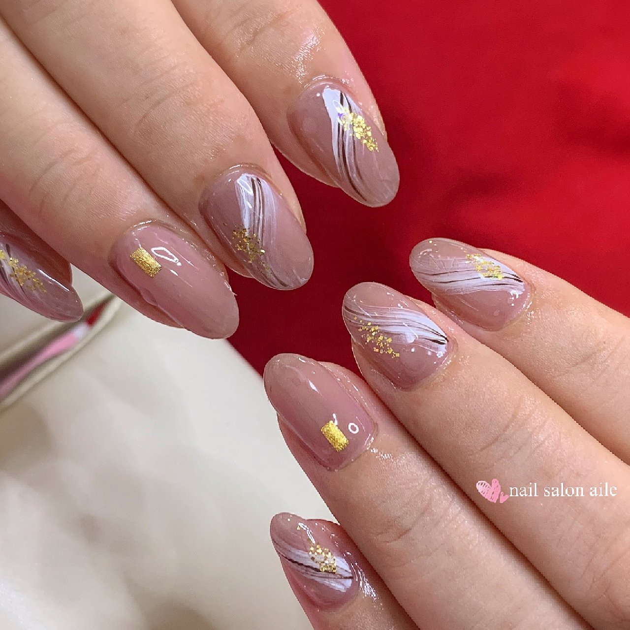 オールシーズン ハンド シンプル ワンカラー ニュアンス Nail Salon Aileのネイルデザイン No ネイルブック