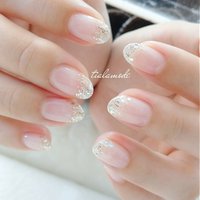 オールシーズン クリア ラメネイルのネイルデザイン ネイルブック