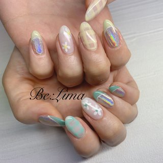 人気順 チェック イエローフレンチネイルのネイルデザイン ネイルブック