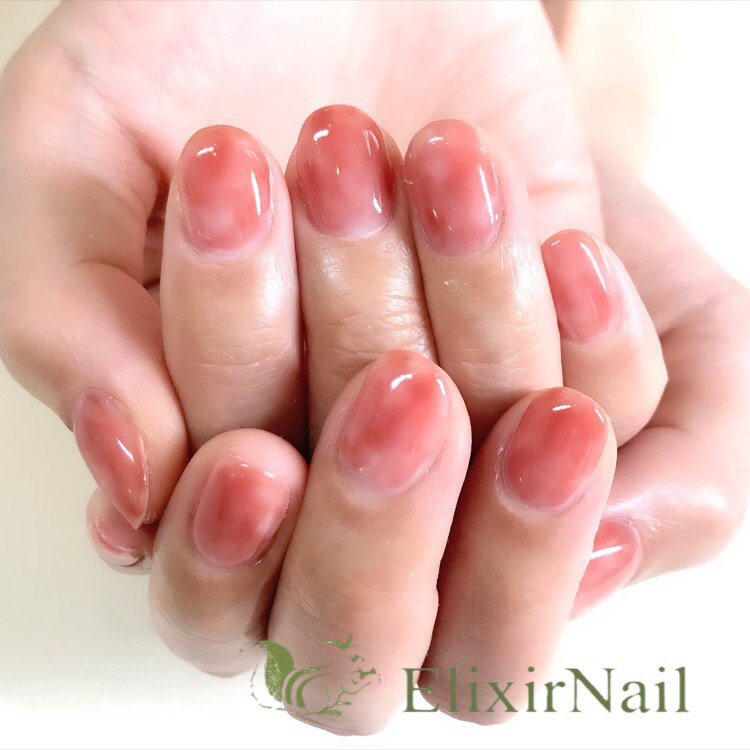 春 オールシーズン ハンド シンプル ワンカラー エリクサーネイルのネイルデザイン No ネイルブック