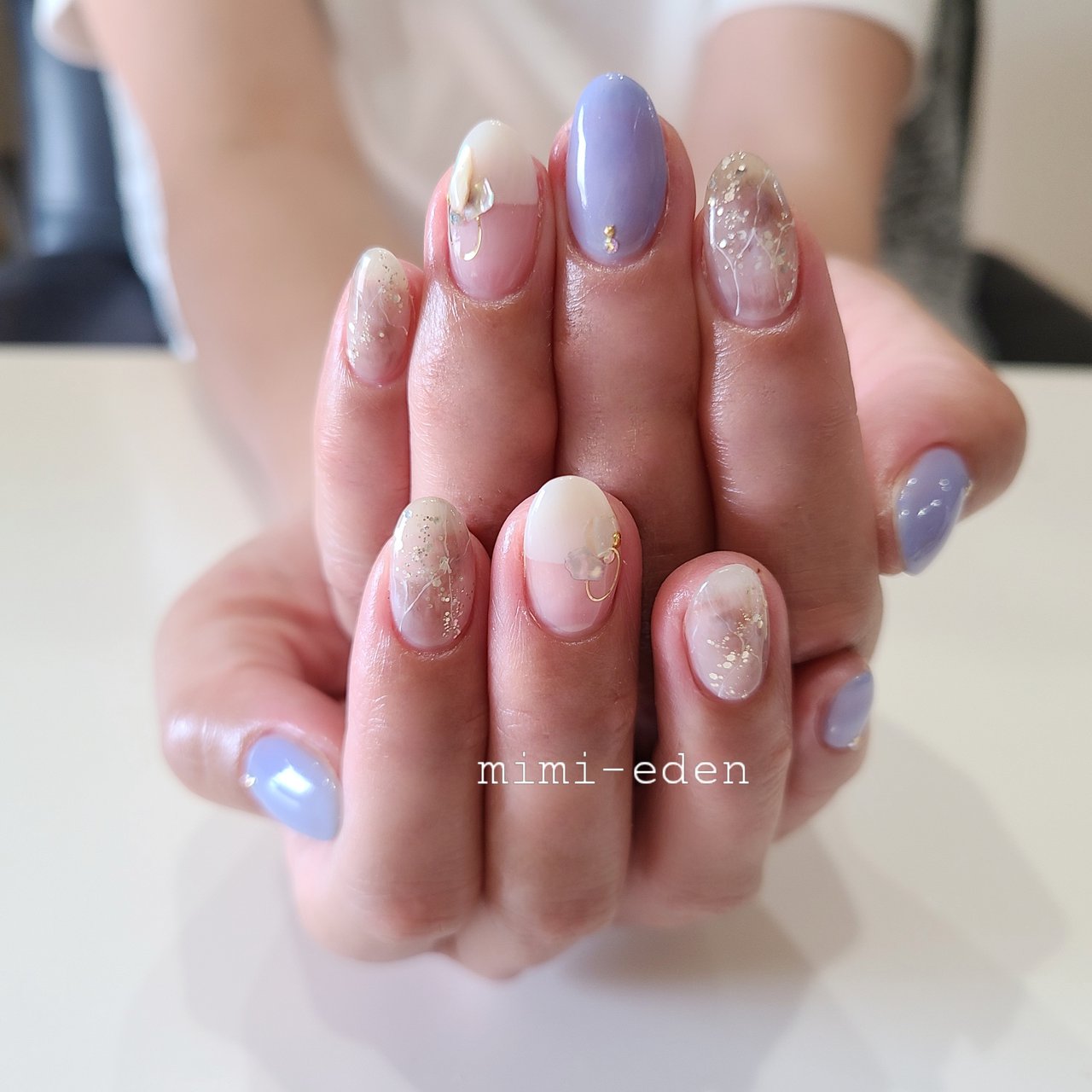 春 夏 梅雨 デート ハンド Nail Mimiedenのネイルデザイン No ネイルブック