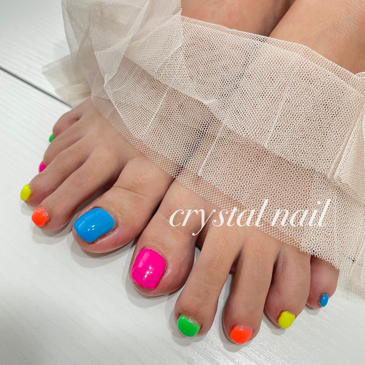 夏 フット Crystal Nailのネイルデザイン No ネイルブック