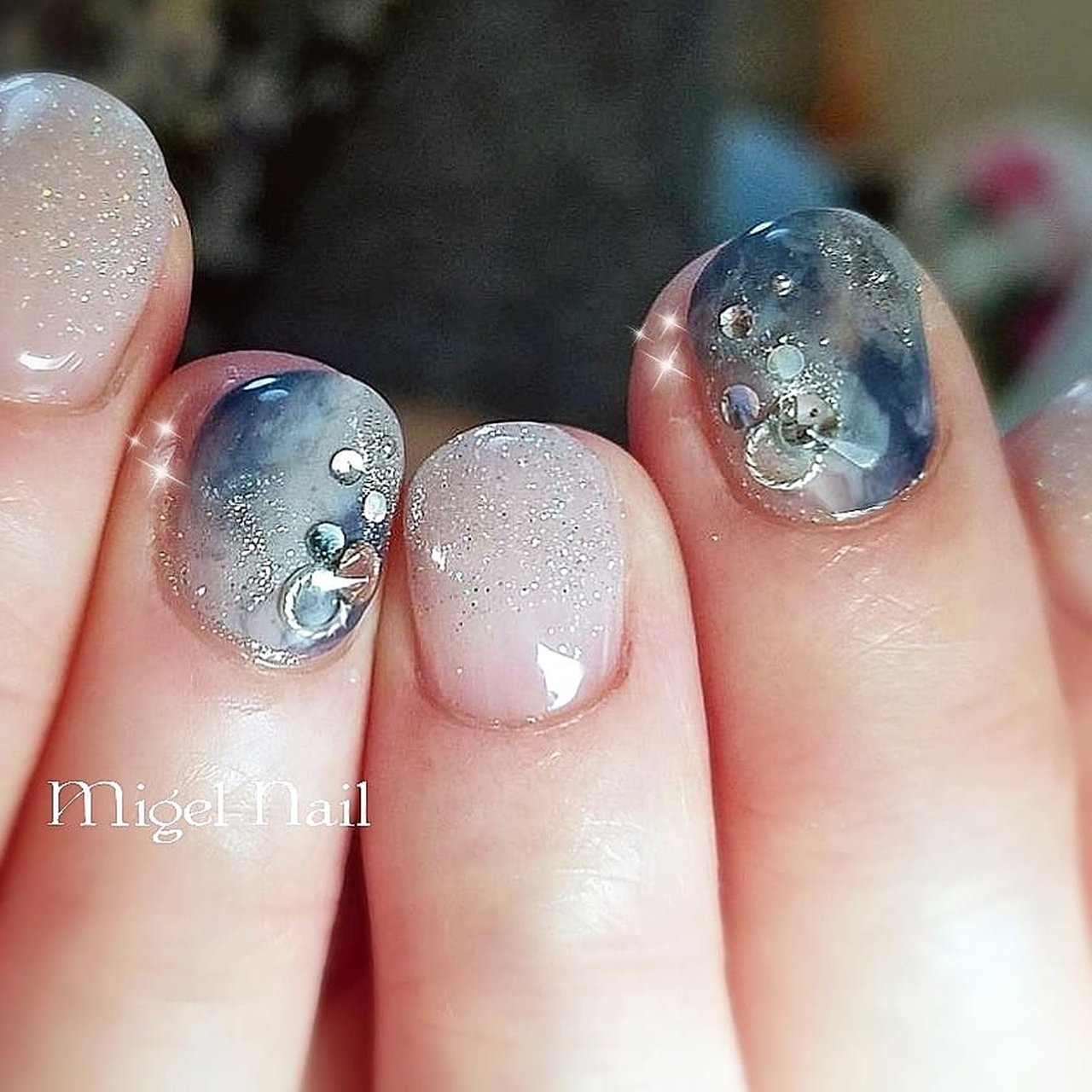 リゾート オフィス ブライダル パーティー シンプル Migel Nailのネイルデザイン No ネイルブック