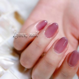 秋 ボルドー スモーキーのネイルデザイン ネイルブック