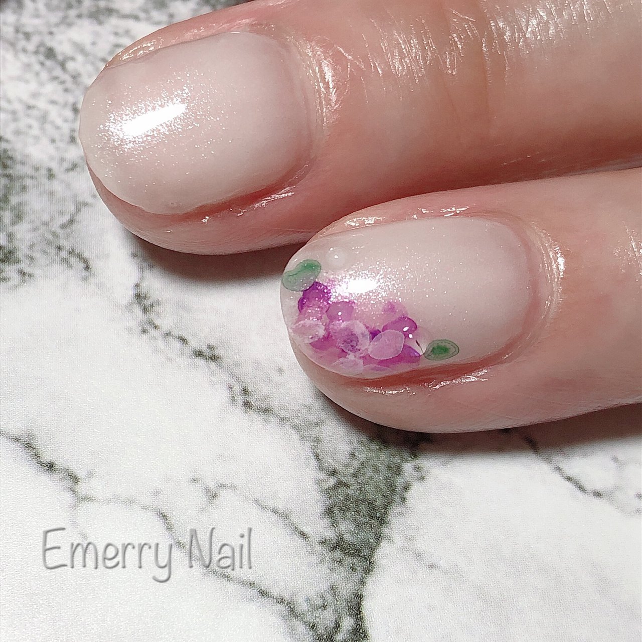 梅雨 ハンド シンプル ワンカラー フラワー Emerry Nail えみのネイルデザイン No ネイルブック