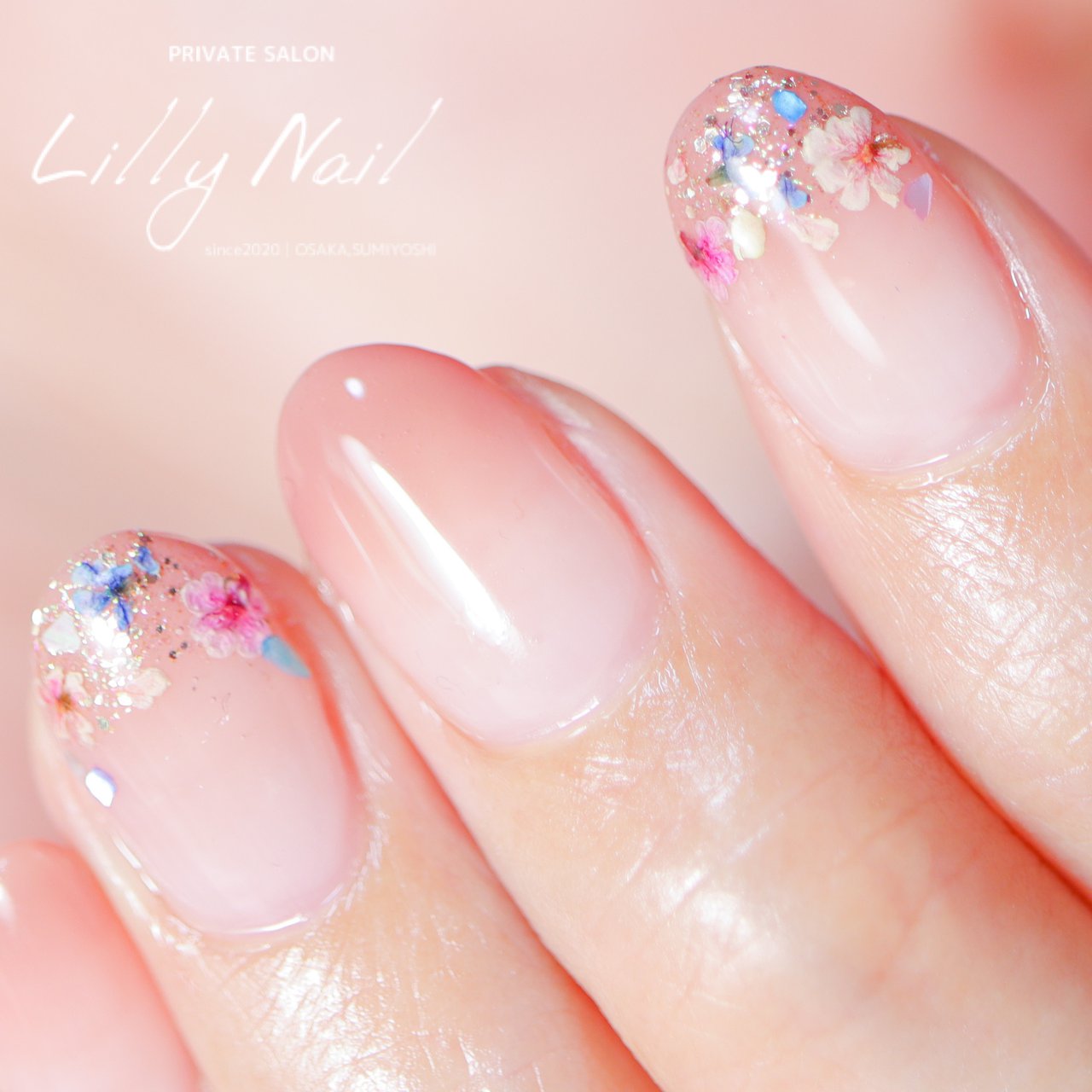 春 夏 オフィス デート ハンド 住吉区ネイルサロン Lillynail リリーネイル にしもりさきのネイルデザイン No ネイルブック