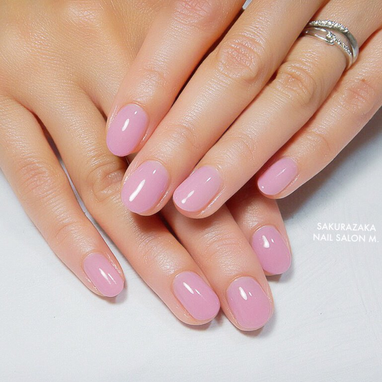 春 夏 オールシーズン ハンド ワンカラー 桜坂ネイルサロンm のネイルデザイン No ネイルブック