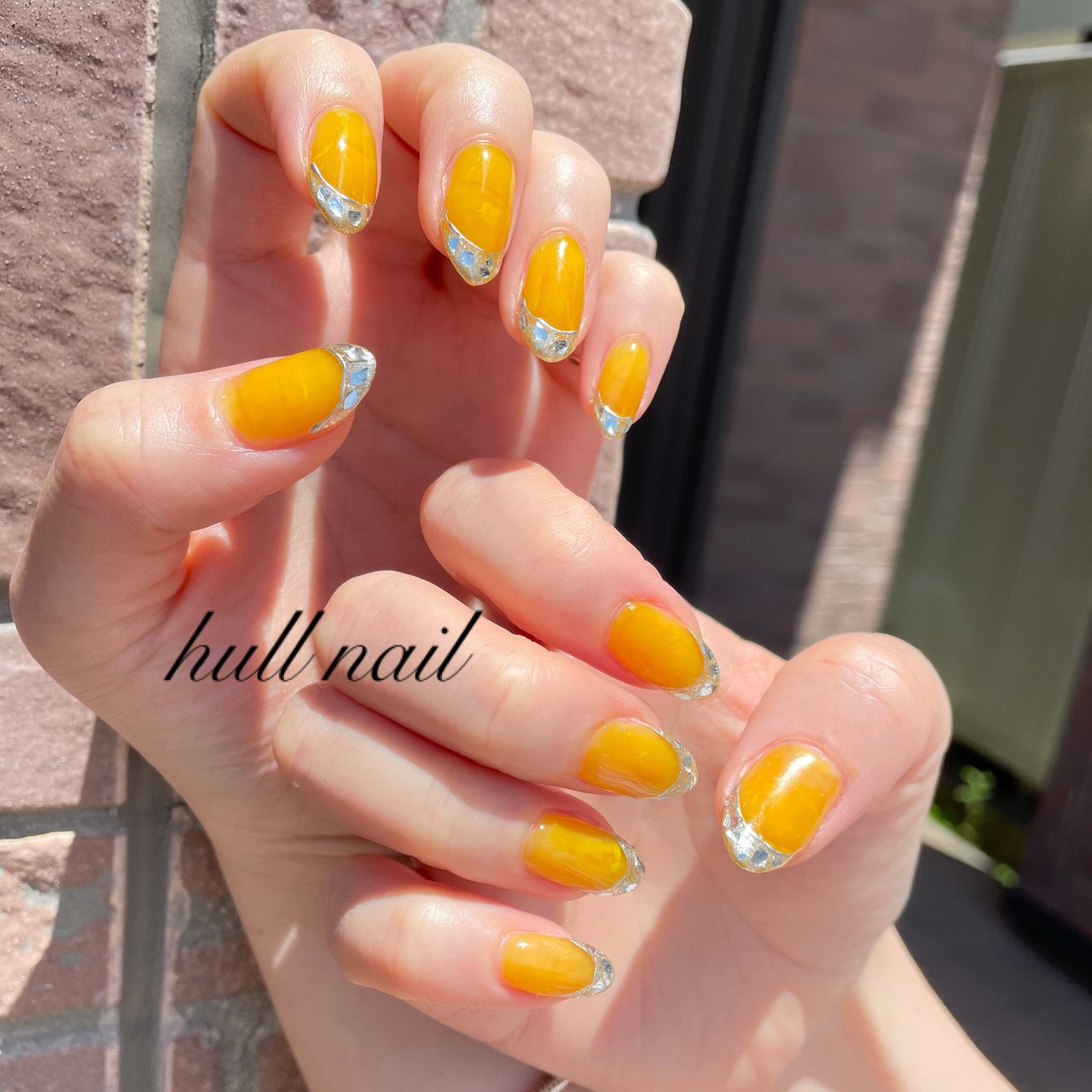 春 夏 ハンド フレンチ ホログラム Hull Nailのネイルデザイン No ネイルブック