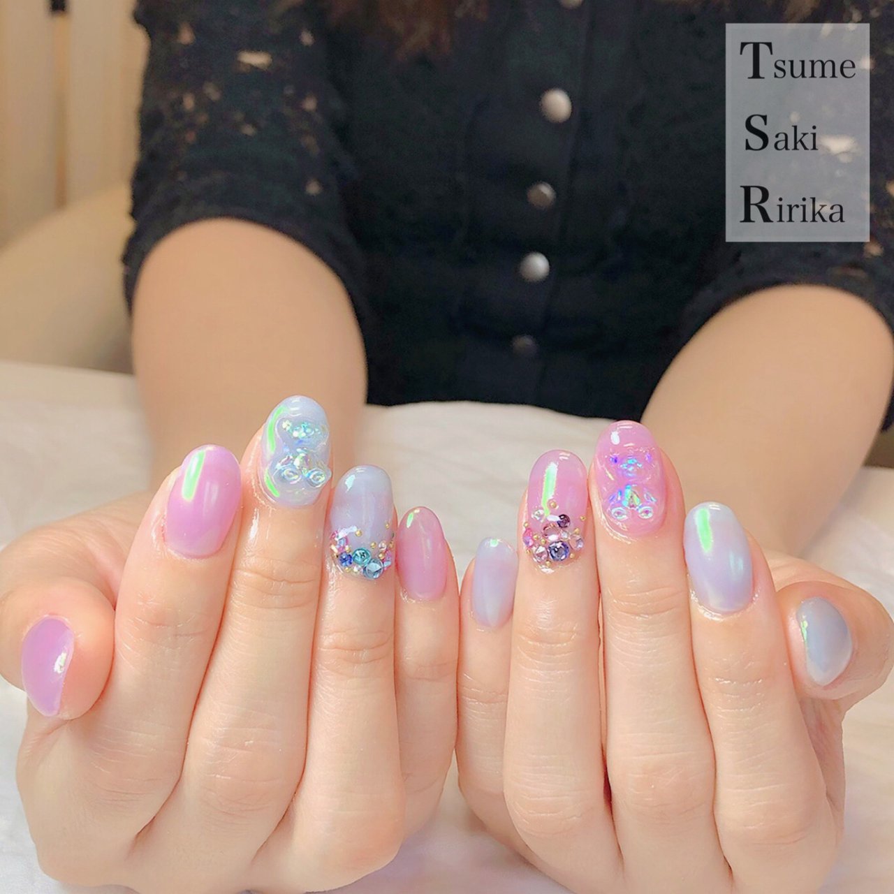 ハンド ジェルネイル 爪咲りり花のネイルデザイン No ネイルブック