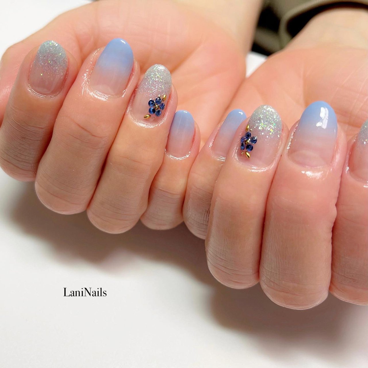 水色 ブルー Laninailsのネイルデザイン No ネイルブック