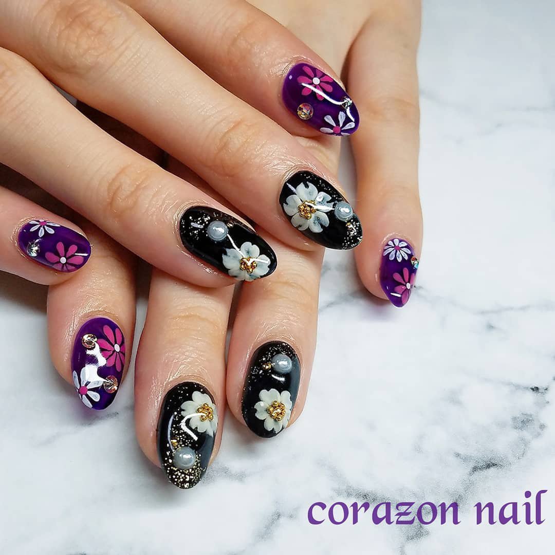 お正月 成人式 浴衣 女子会 ハンド 武蔵浦和 Corazon Nailのネイルデザイン No ネイルブック