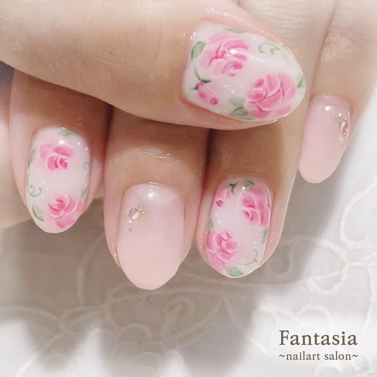 春 夏 オールシーズン オフィス ハンド Fantasia By Pinaのネイルデザイン No ネイルブック