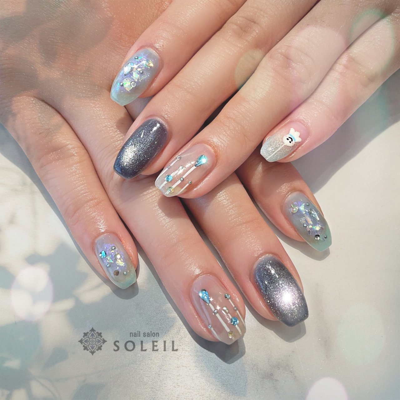 夏 梅雨 リゾート デート ハンド Nail Salon Soleil ネイルサロン ソレイユ のネイルデザイン No ネイルブック