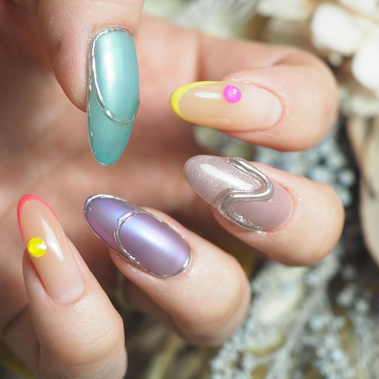 春 夏 梅雨 海 ハンド Chitominのネイルデザイン No ネイルブック