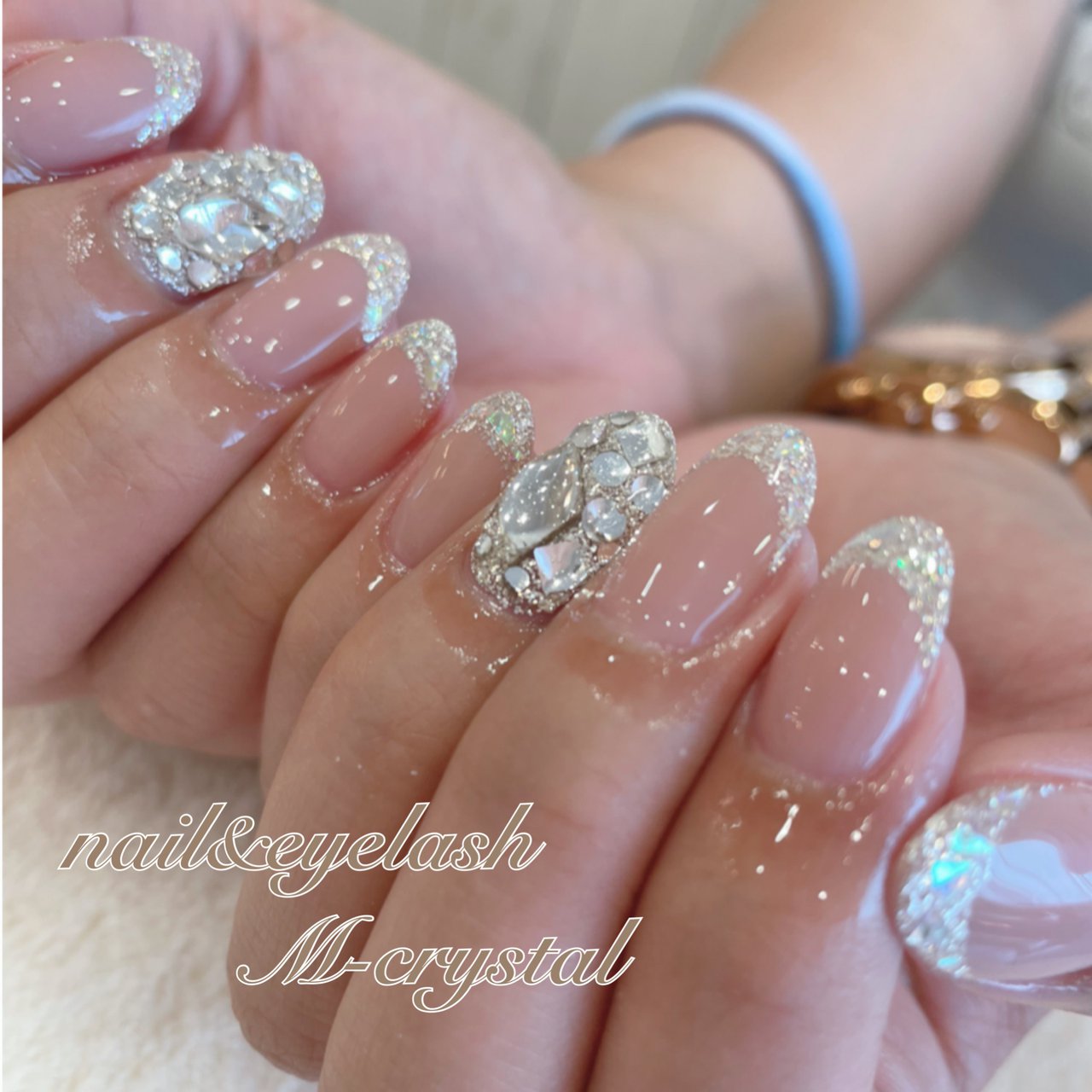 春 夏 ブライダル パーティー ハンド えむくりのネイルデザイン No ネイルブック