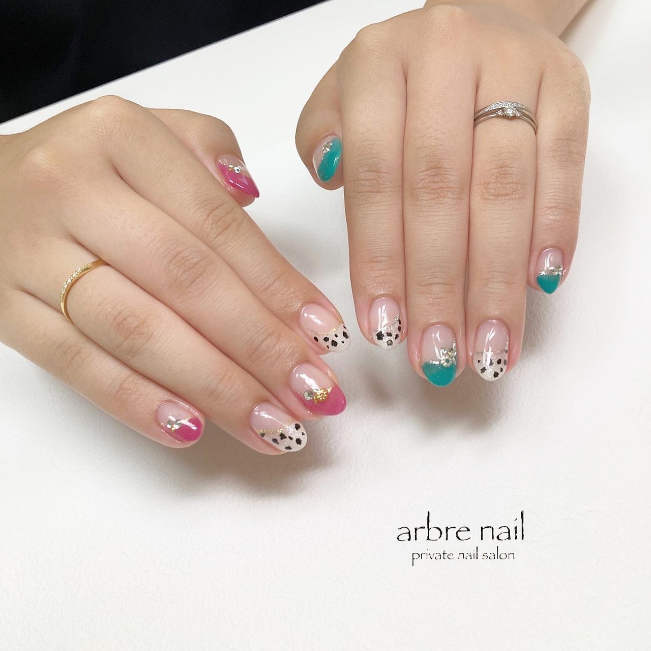 春 夏 オールシーズン ハンド 変形フレンチ Namiyamaのネイルデザイン No ネイルブック