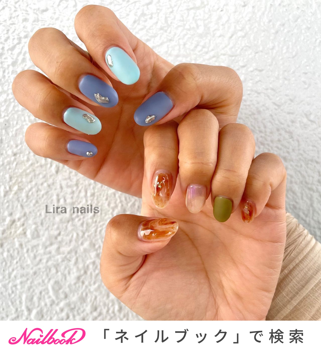 21年 新着順 夏 クリア系ネイルのネイルデザイン ネイルブック