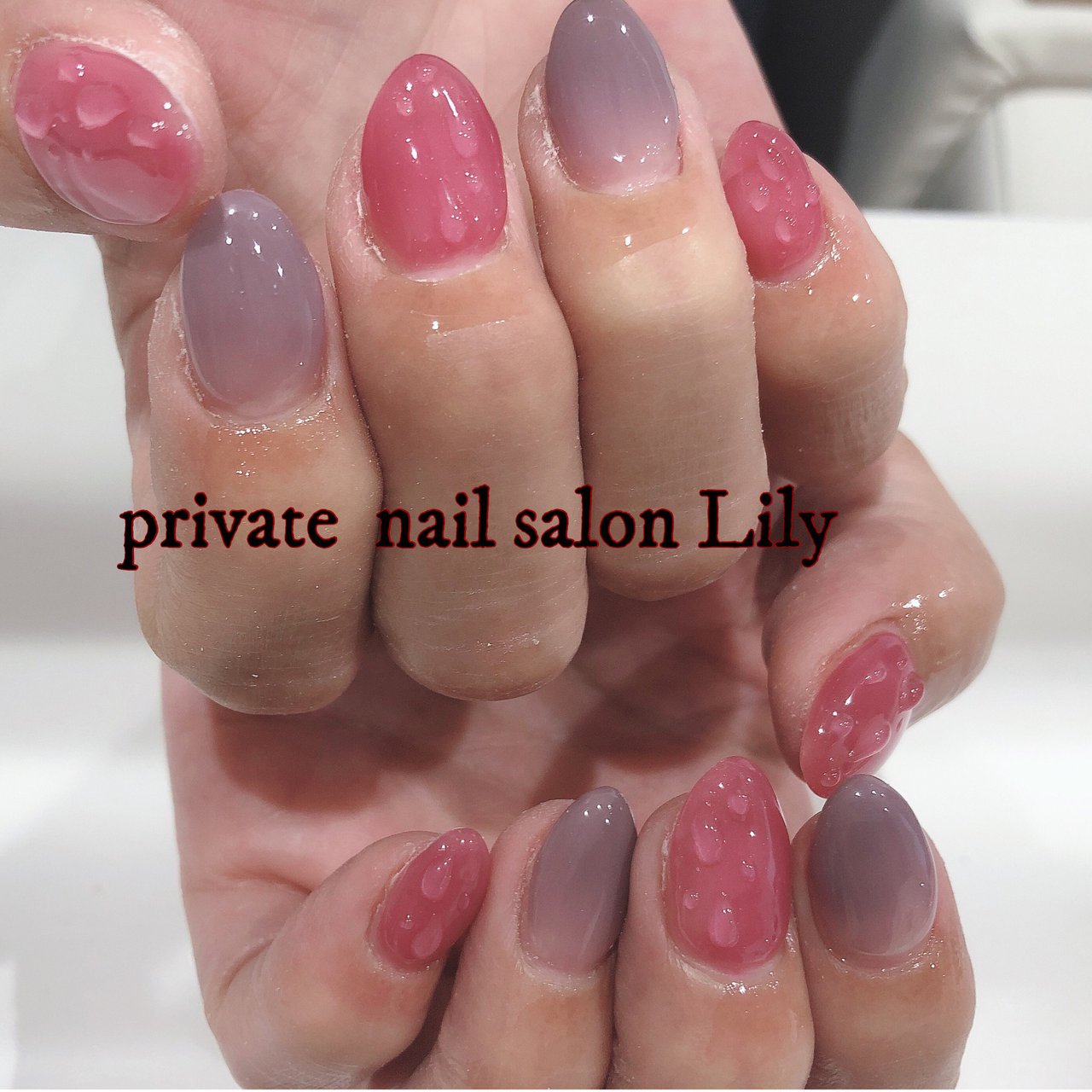 オールシーズン ハンド グラデーション ミディアム ピンク Aya 4158のネイルデザイン No ネイルブック