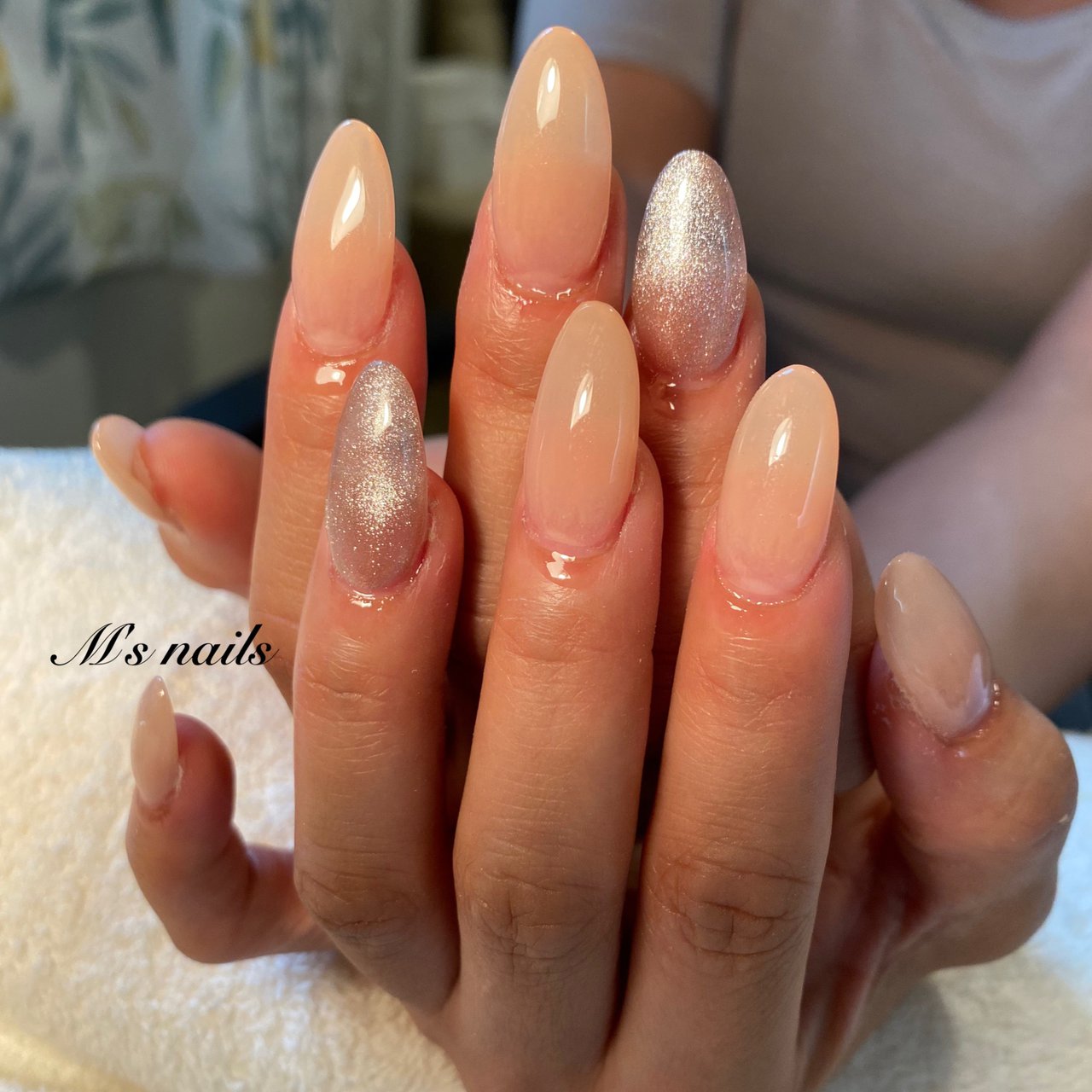 夏 オールシーズン 梅雨 グラデーション ラメ M S Nailsのネイルデザイン No ネイルブック
