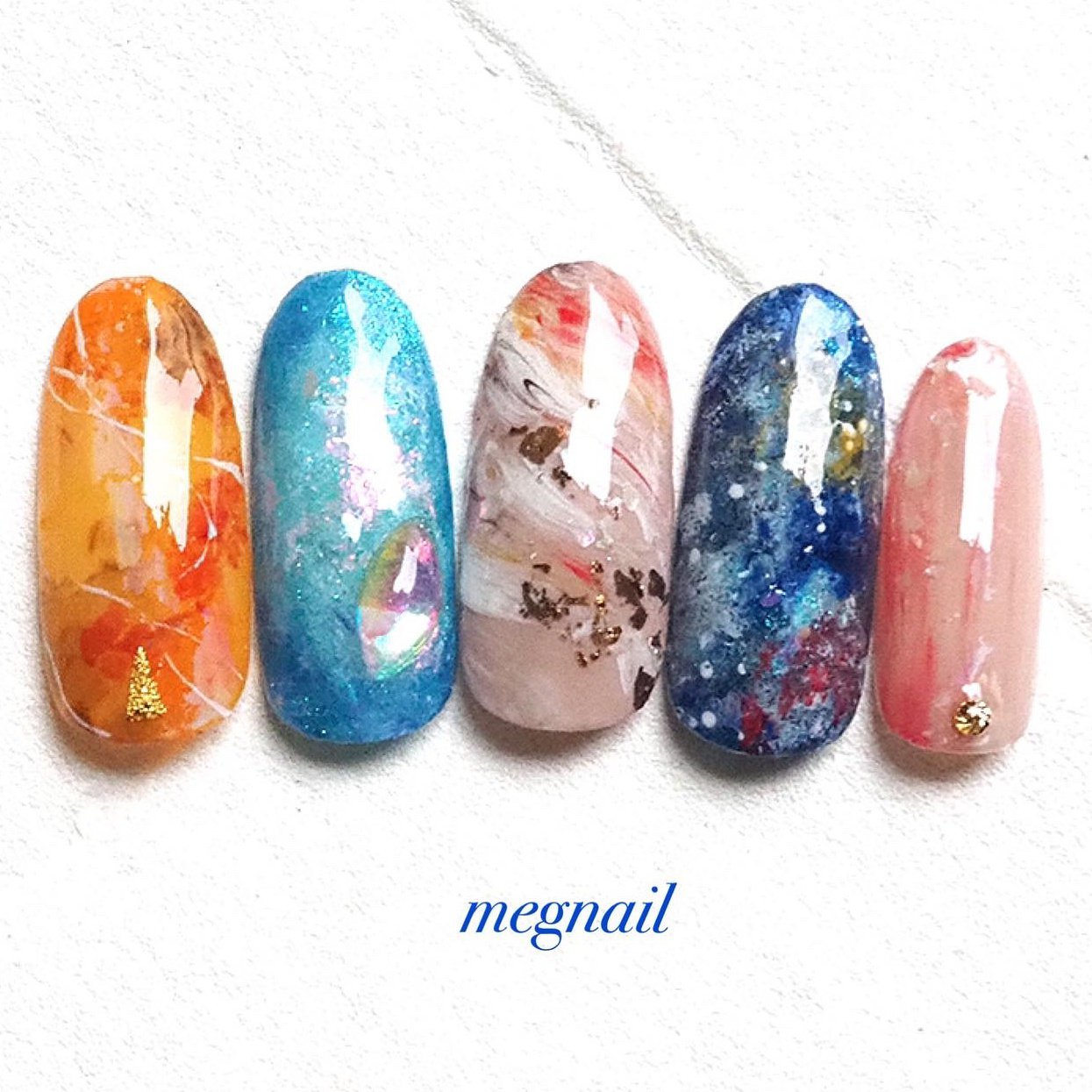 夏 オールシーズン 旅行 ハンド 星 Megnailのネイルデザイン No ネイルブック