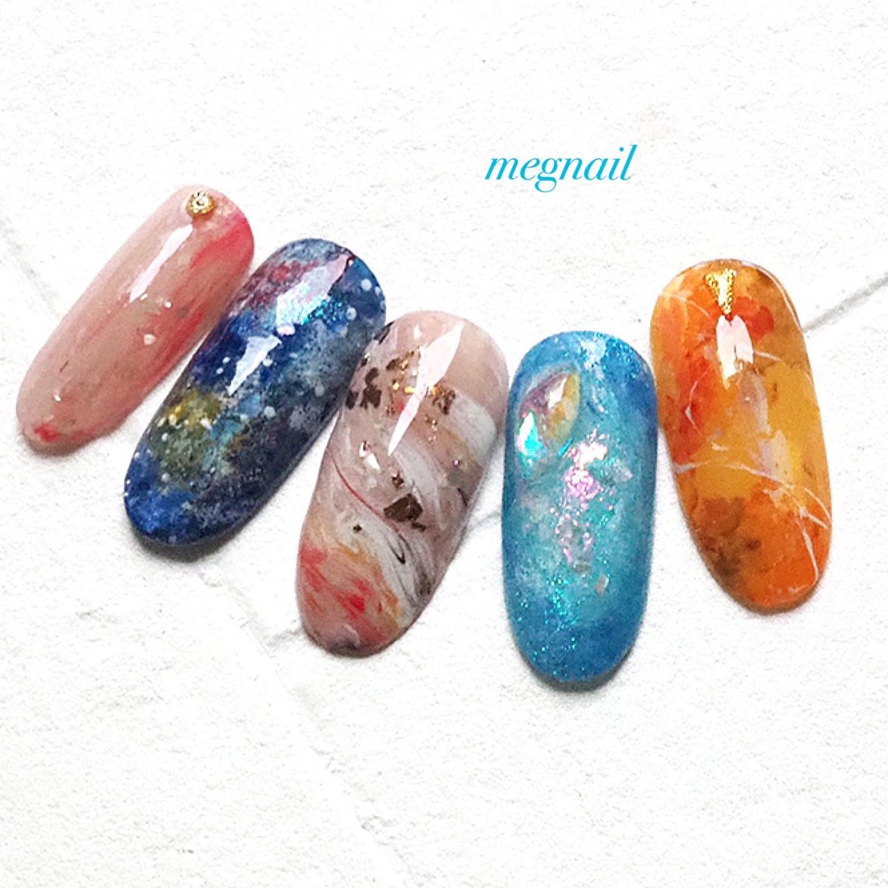 夏 オールシーズン 旅行 ハンド 星 Megnailのネイルデザイン No ネイルブック