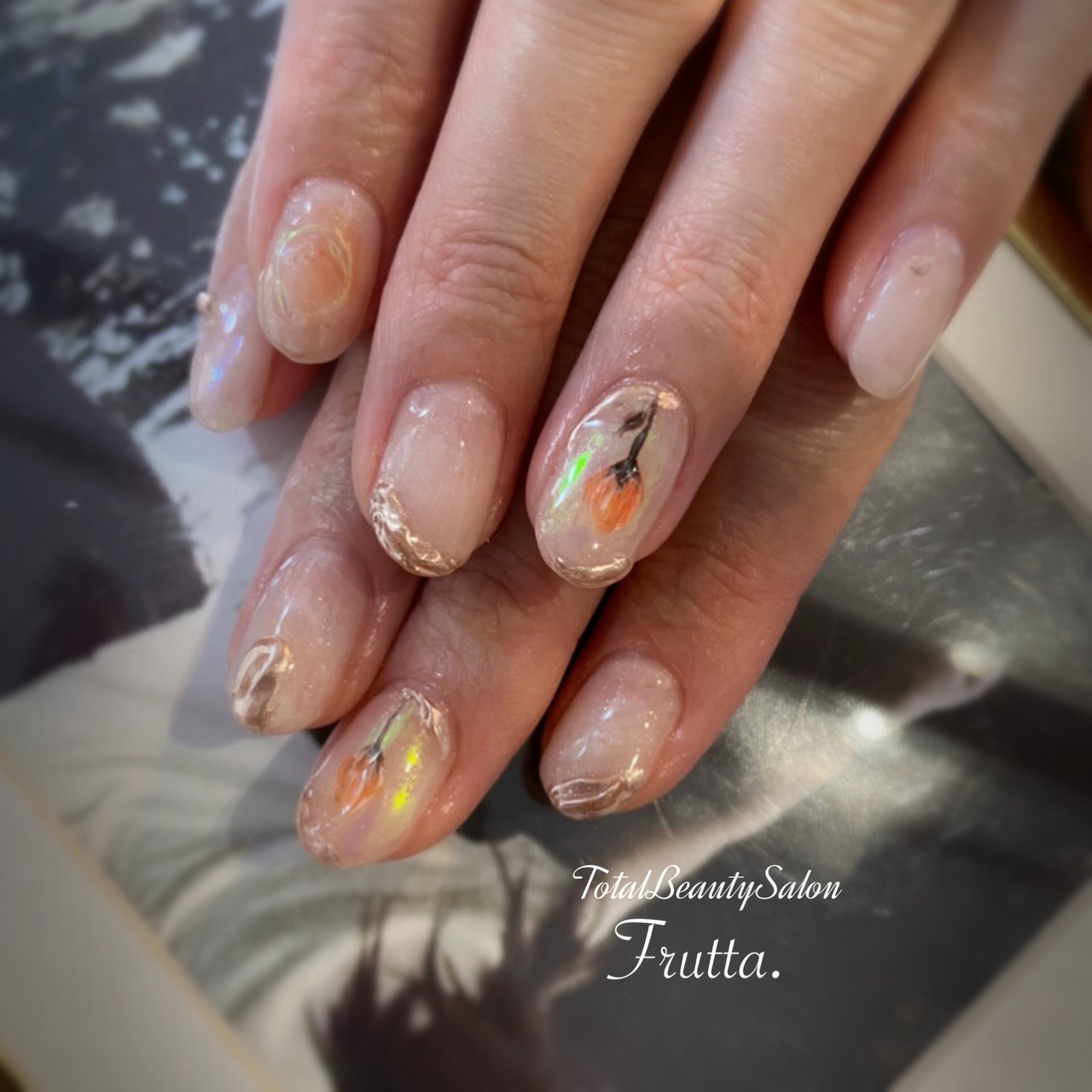 夏 海 ブライダル ハンド ホログラム Mikaのネイルデザイン No ネイルブック