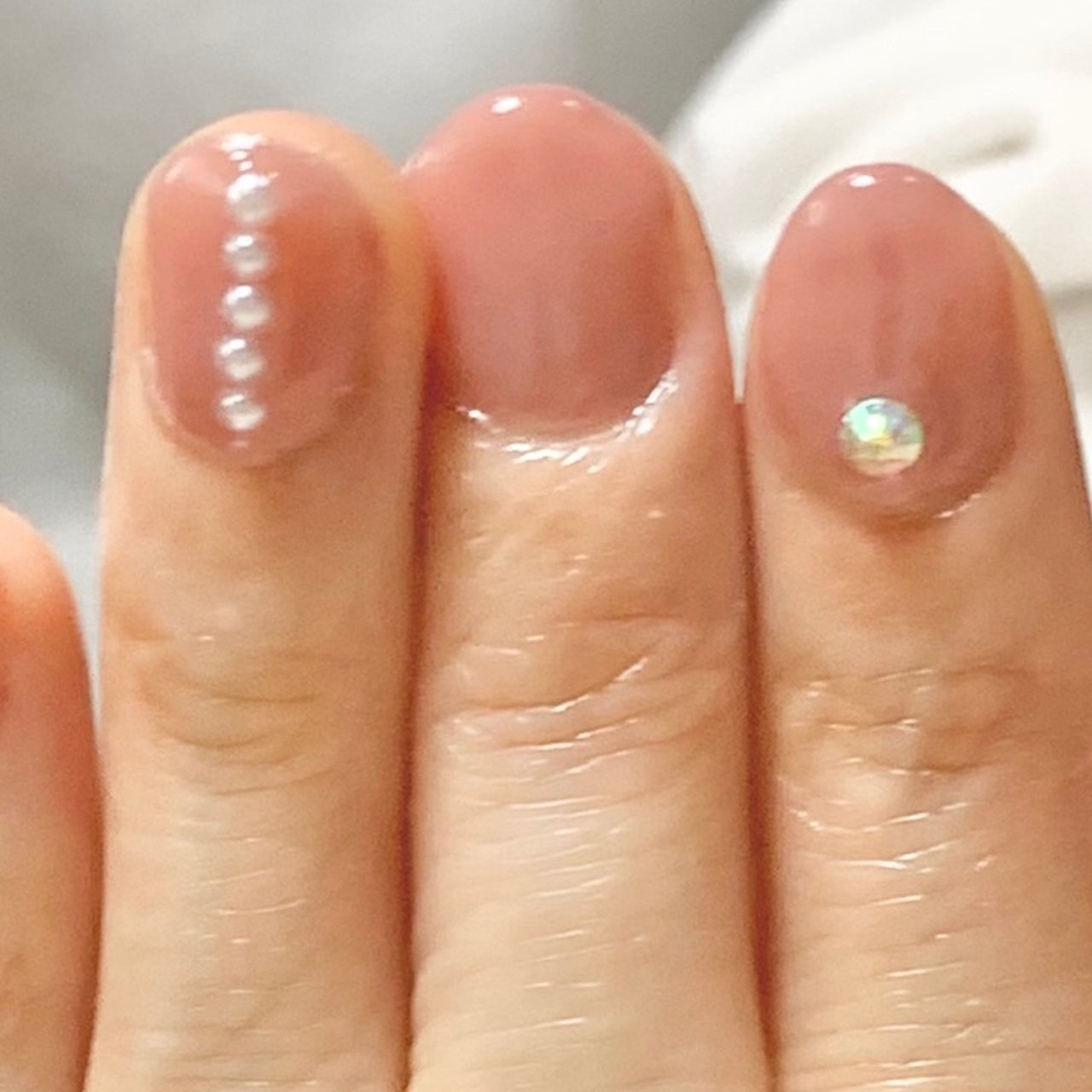 オールシーズン ブライダル ハンド ピンク ジェルネイル Chumiのネイルデザイン No ネイルブック