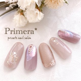 21年 新着順 ベージュ ヌーディー ラベンダーカラーのネイルデザイン ネイルブック