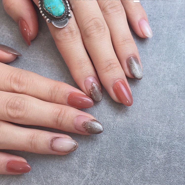 秋 冬 バレンタイン 女子会 ハンド Nailsalon Fika のネイルデザイン No ネイルブック