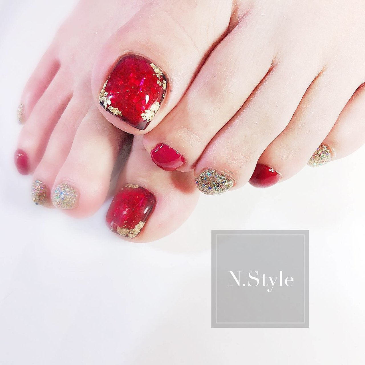 夏 オールシーズン デート フット グラデーション N Styleのネイルデザイン No ネイルブック