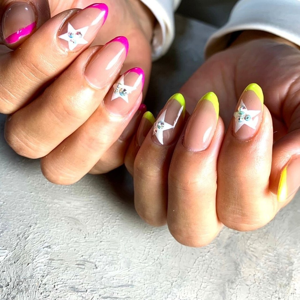 夏 オールシーズン 海 リゾート フレンチ 西葛西cherir シェリール のネイルデザイン No ネイルブック