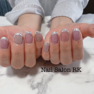 ガラスフレンチネイルのネイルデザイン 143ページ目 ネイルブック