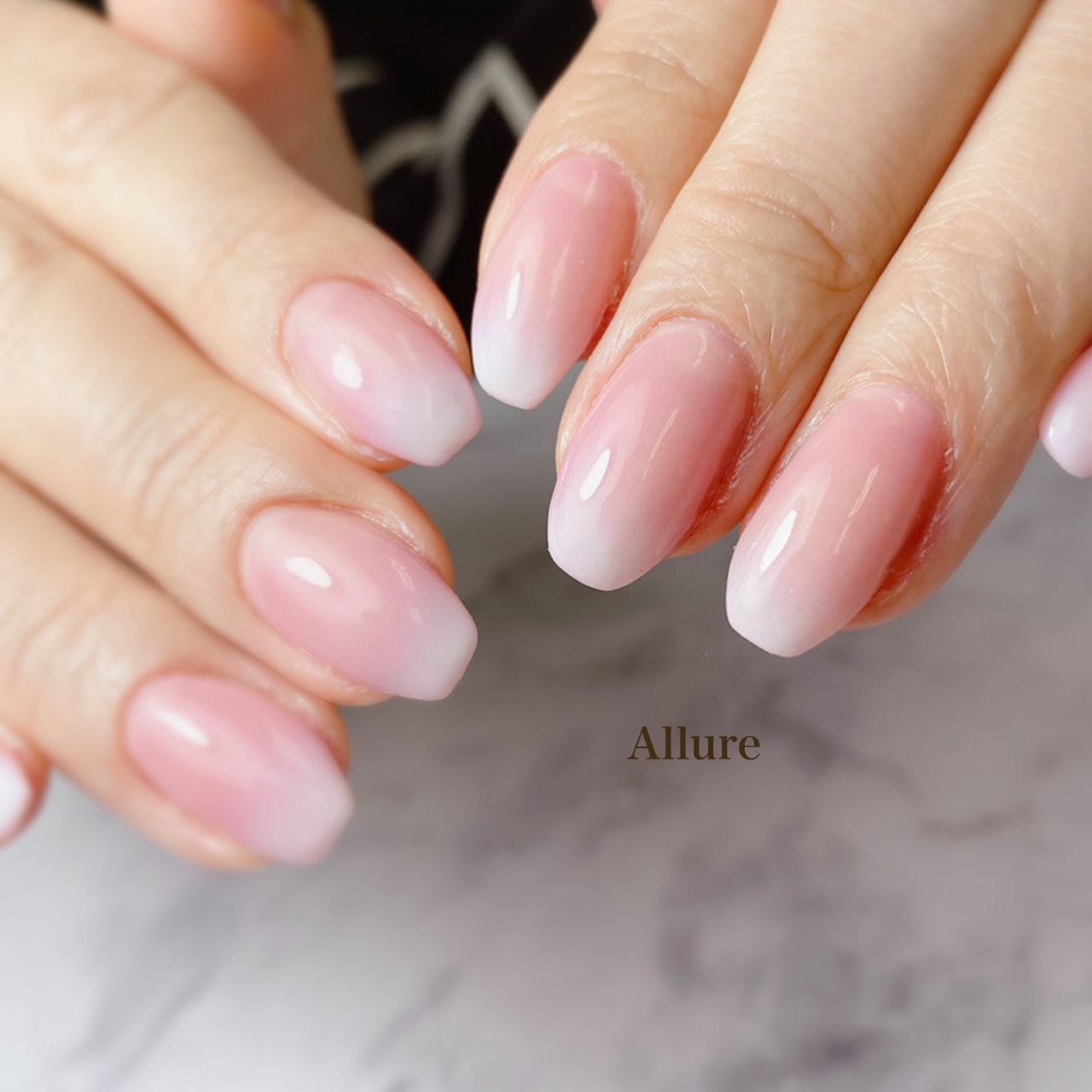 ハンド ホワイト ピンク ジェル Allure アリュール 京都三条のネイルデザイン No ネイルブック