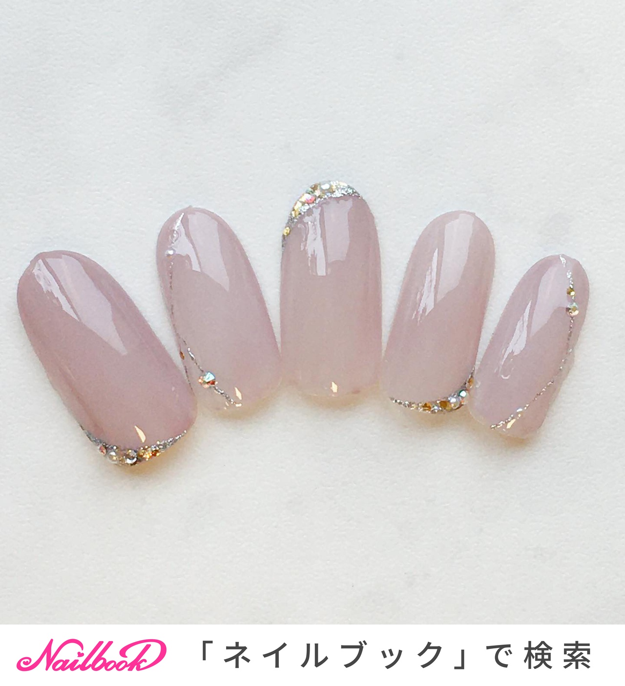 夏 ハンド 変形フレンチ ラメ ミディアム Beauty Salon Toiro さいたま新都心店 美爪育成 フィルイン推奨サロン のネイルデザイン No ネイルブック